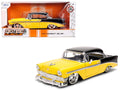 Jada Diecast 1 24 diecast cars 1956 Chevrolet Bel Air Yellow and Black