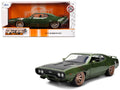 Jada 1/24 Scale Diecast Cars 1972 Plymouth GTX Green Metallic