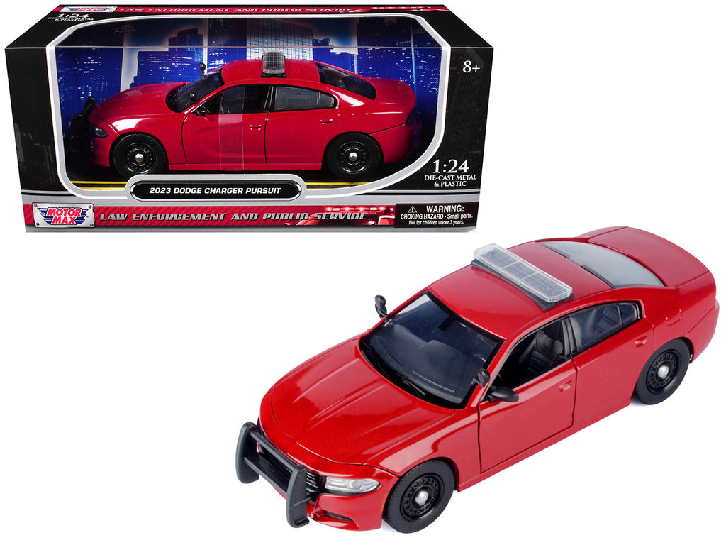 Motormax Diecast 1/24 2023 Dodge Charger Pursuit Police Car Red