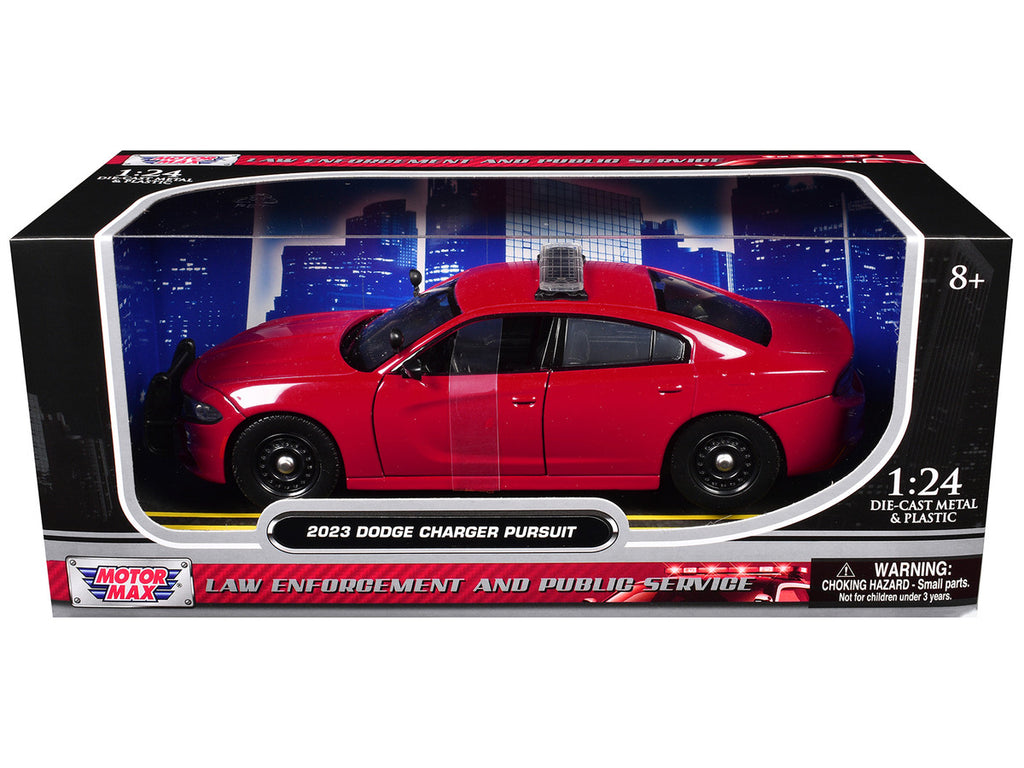 Motormax Diecast 1/24 2023 Dodge Charger Pursuit Police Car Red