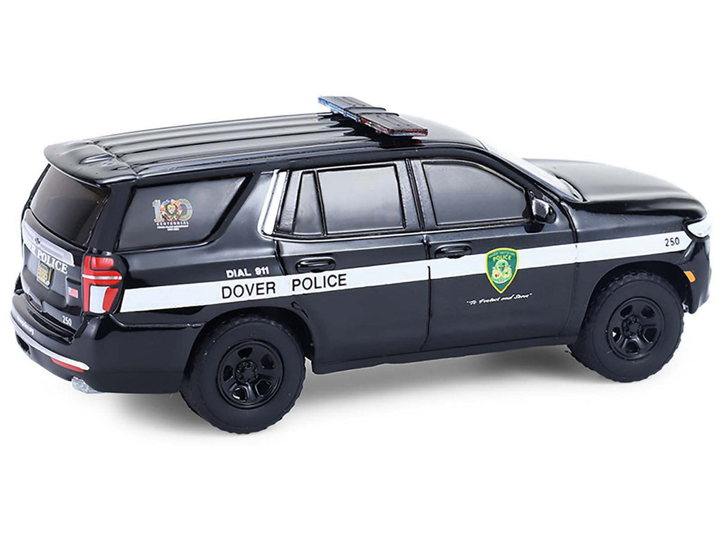 Greenlight Diecast Car 1/64 2024 Chevrolet Tahoe Police Pursuit "Dover Police"