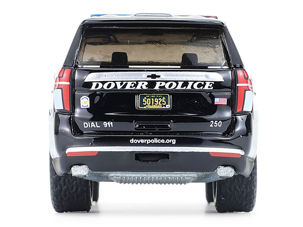 Greenlight Diecast Car 1/64 2024 Chevrolet Tahoe Police Pursuit "Dover Police"