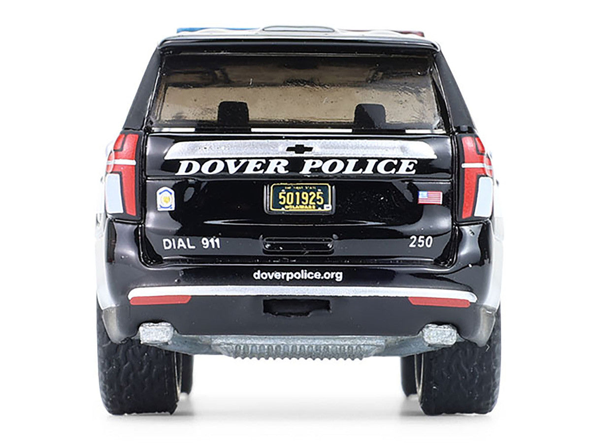 Greenlight Diecast Car 1/64 2024 Chevrolet Tahoe Police Pursuit "Dover Police"