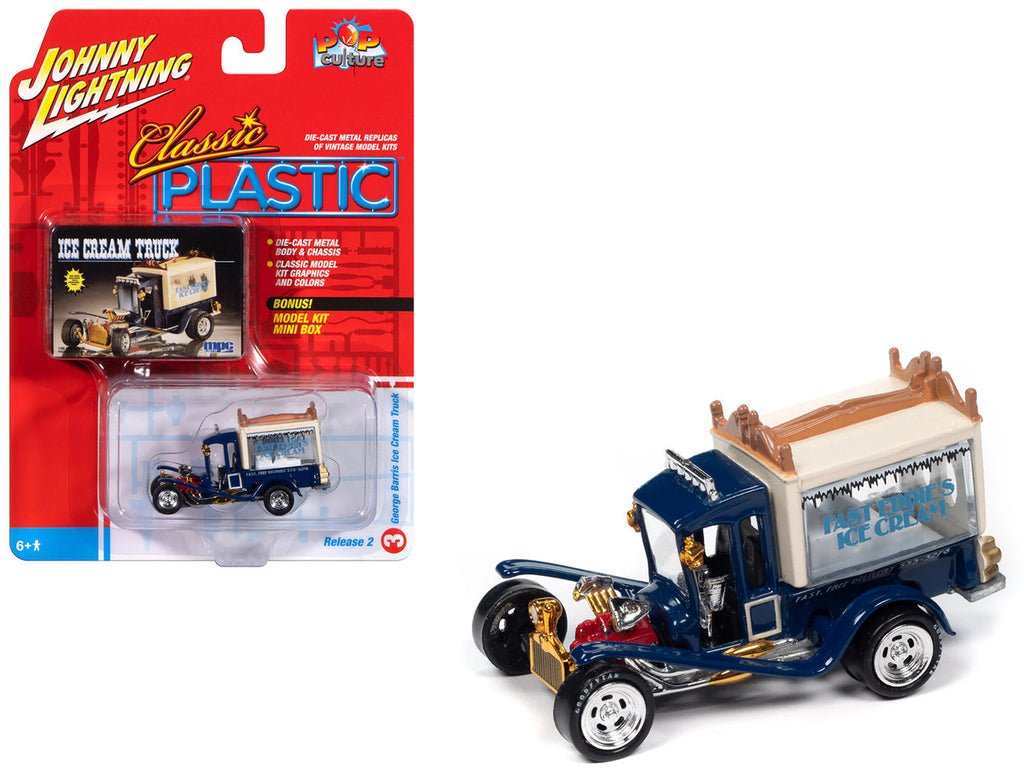 Johnny Lightning 1/64 Diecast Cars George Barris Ice Cream Truck Blue