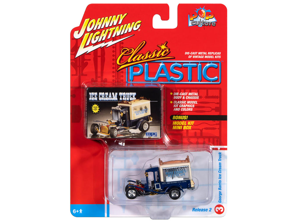 Johnny Lightning 1/64 Diecast Cars George Barris Ice Cream Truck Blue