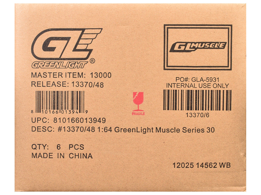 "GreenLight Muscle" Series 30 Set of 6 pieces Diecast 1/64
