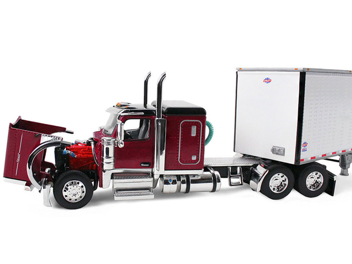 First Gear 1/64 Diecast Truck Peterbilt 589 with 58" Utility Trailer